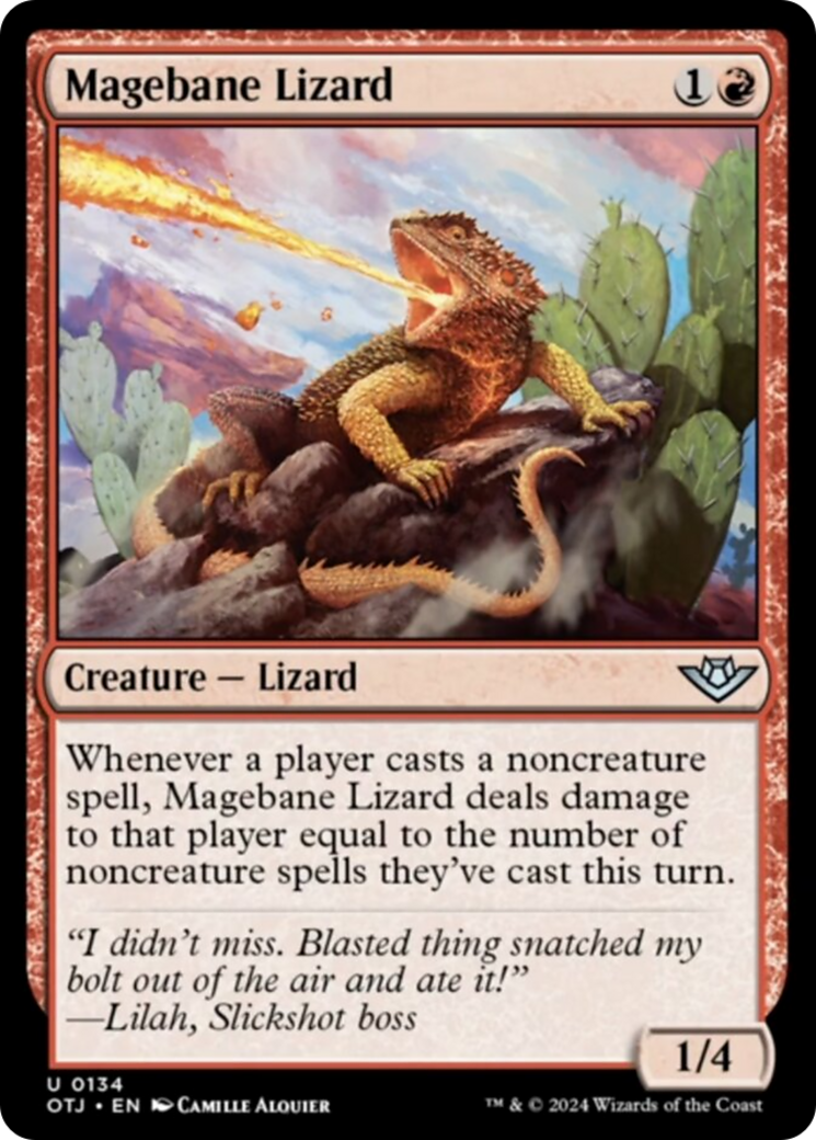 Magebane Lizard [Outlaws of Thunder Junction] | Devastation Store