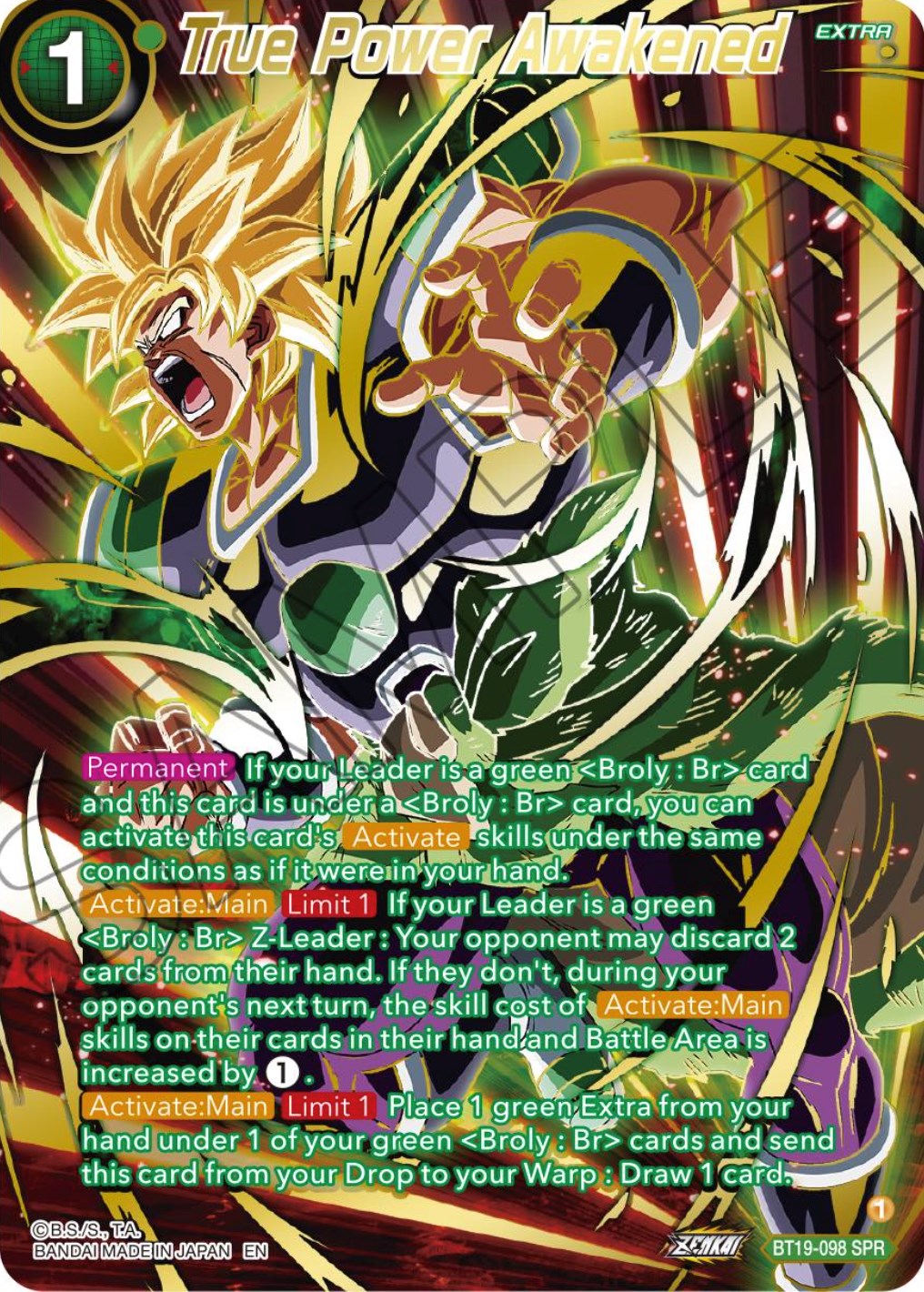 True Power Awakened (SPR) (BT19-098) [Fighter's Ambition] | Devastation Store