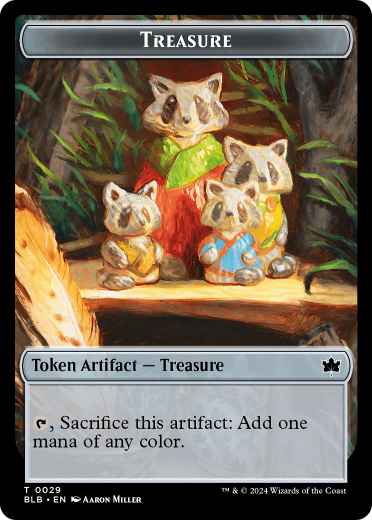 Squirrel // Treasure Double-Sided Token [Bloomburrow Tokens] | Devastation Store