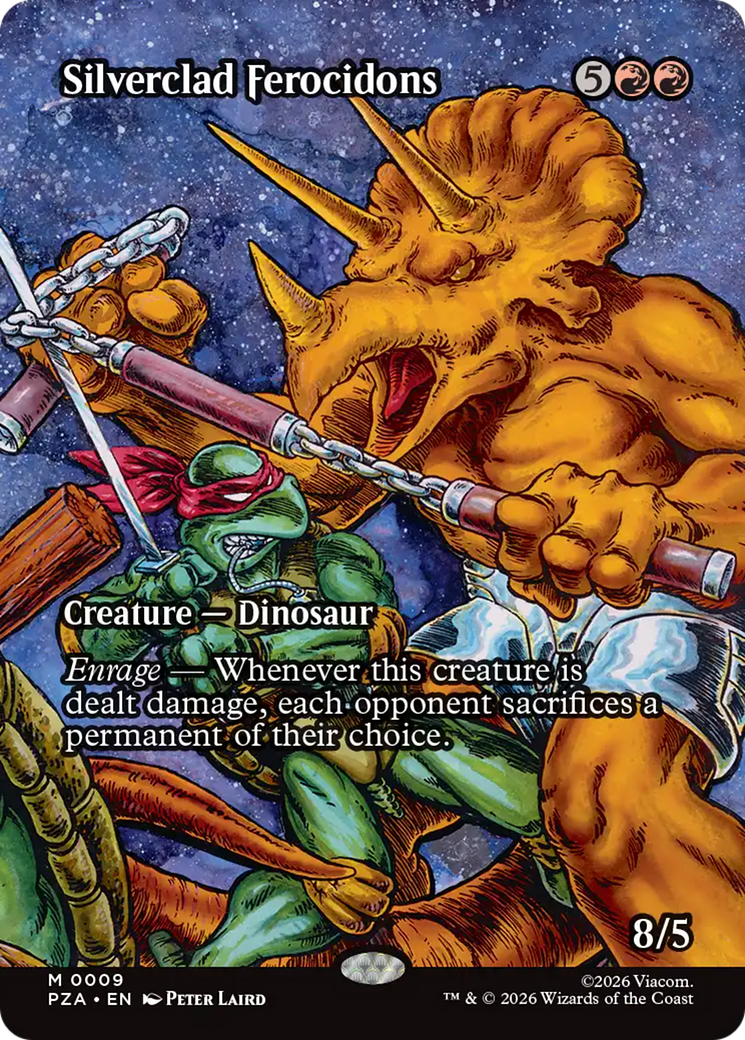 Silverclad Ferocidons (Borderless) [Teenage Mutant Ninja Turtles Eternal-Legal] - Devastation Store | Devastation Store