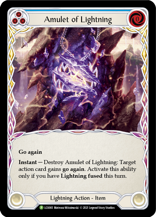 Amulet of Lightning [LGS065] (Promo)  Cold Foil | Devastation Store