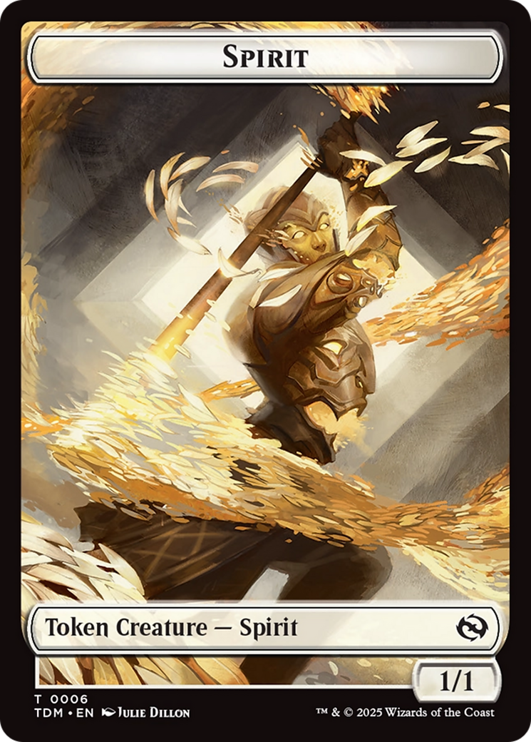 Spirit (0006) // Spirit (0007) Double-Sided Token [Tarkir: Dragonstorm Tokens] | Devastation Store