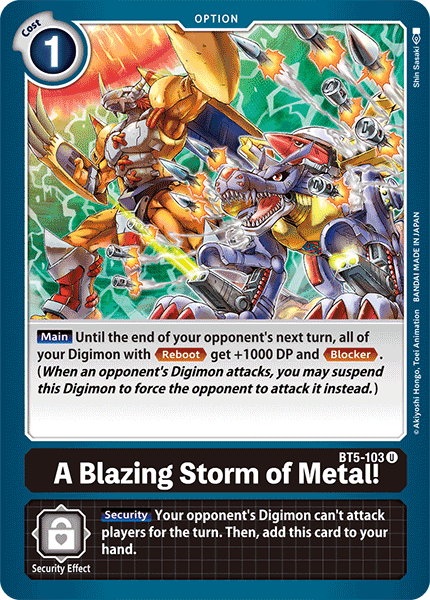 A Blazing Storm of Metal! [BT5-103] [Battle of Omni] | Devastation Store