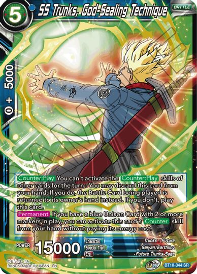 SS Trunks, God-Sealing Technique (Event Pack 08) (BT10-044) [Tournament Promotion Cards] | Devastation Store