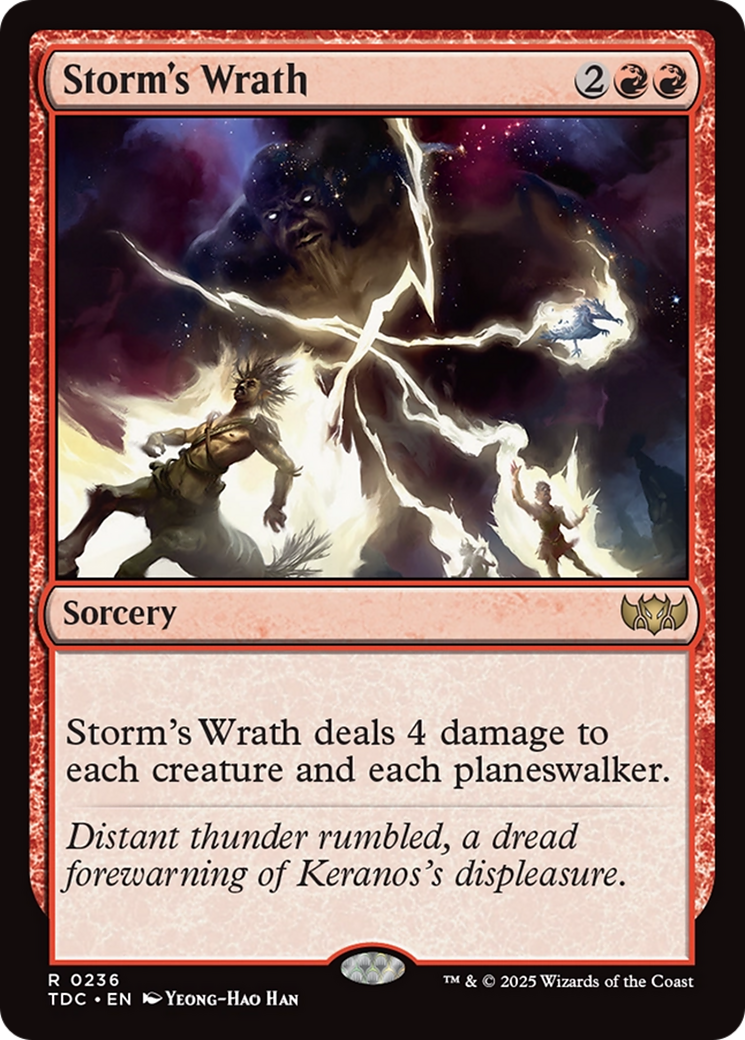 Storm's Wrath [Tarkir: Dragonstorm Commander] | Devastation Store