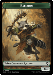 Rat // Raccoon Double-Sided Token [Bloomburrow Commander Tokens] | Devastation Store