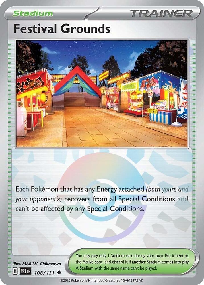 Festival Grounds (108/131) (Poke Ball Pattern) [Scarlet & Violet: Prismatic Evolutions] | Devastation Store