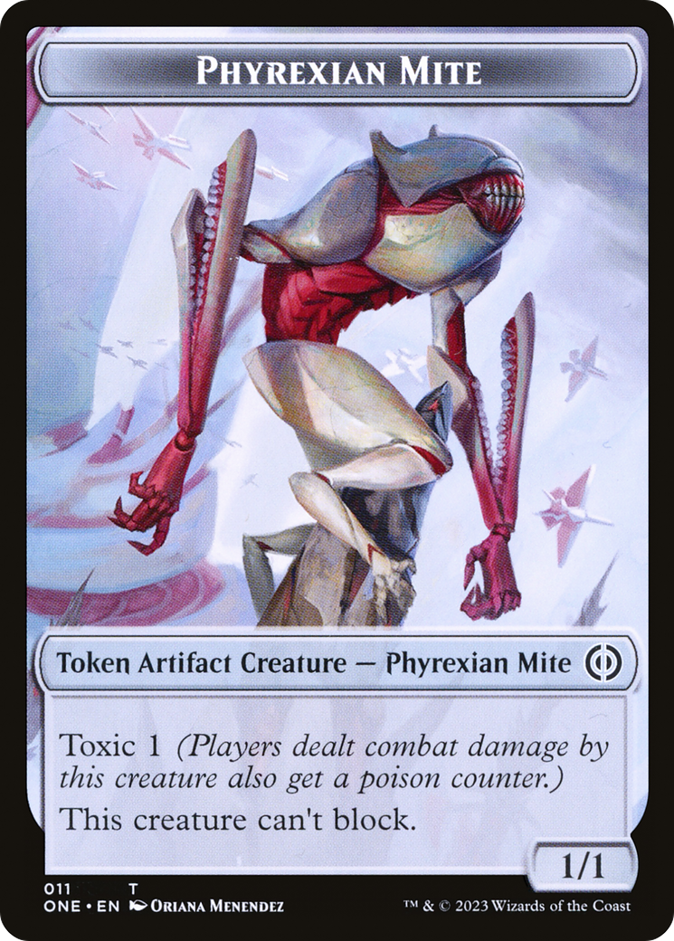 Phyrexian Mite (011) // Drone Double-Sided Token [Phyrexia: All Will Be One Tokens] | Devastation Store