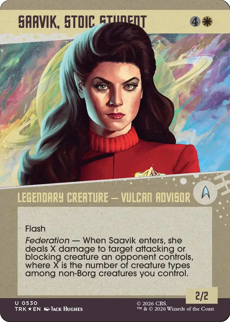 Saavik, Stoic Student (Showcase) (Surge Foil) [Star Trek] | Devastation Store