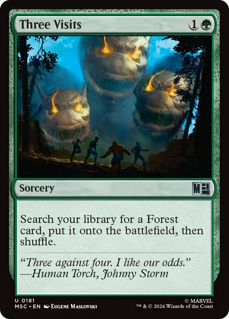 Three Visits (Surge Foil) [Marvel Super Heroes Commander] | Devastation Store