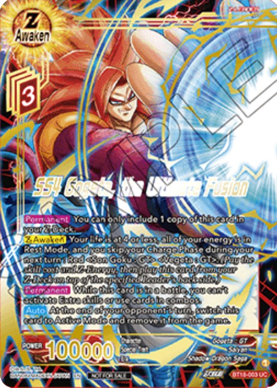 SS4 Gogeta, the Ultimate Fusion (Zenkai Cup 2022 Champion) (BT18-003) [Tournament Promotion Cards] | Devastation Store