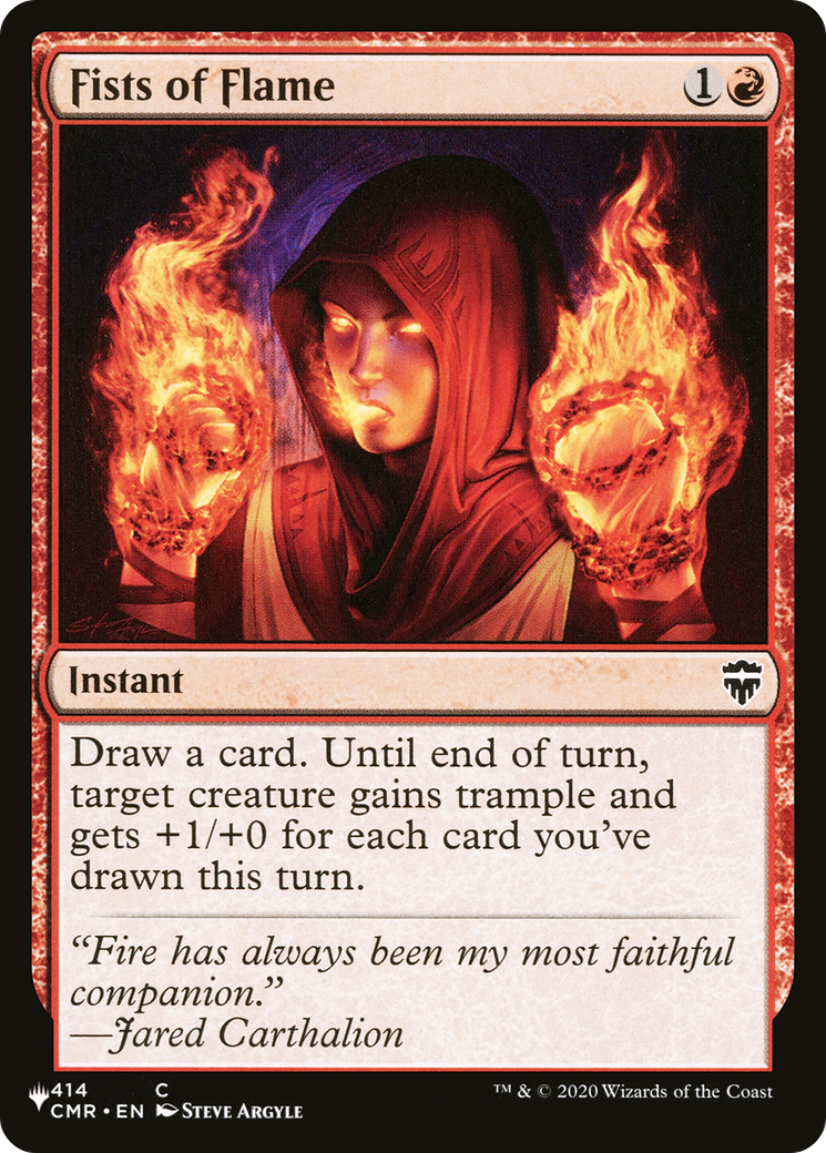 Fists of Flame [The List Reprints] | Devastation Store