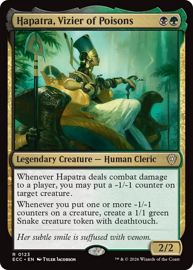 Hapatra, Vizier of Poisons [Lorwyn Eclipsed Commander] | Devastation Store