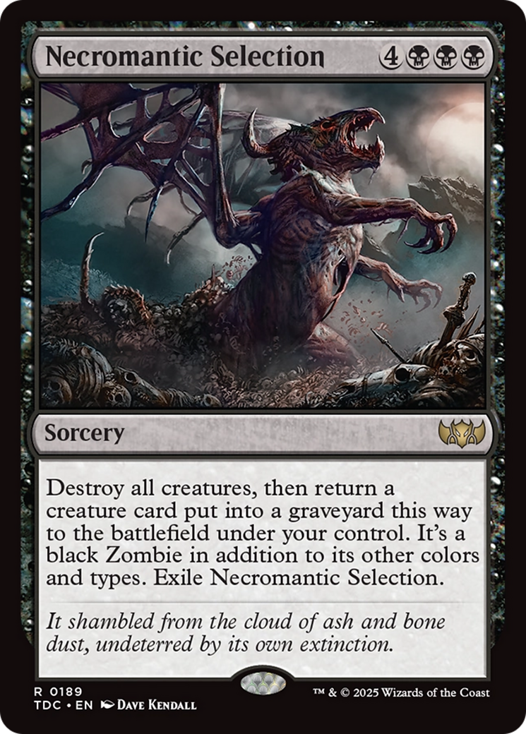 Necromantic Selection [Tarkir: Dragonstorm Commander] | Devastation Store