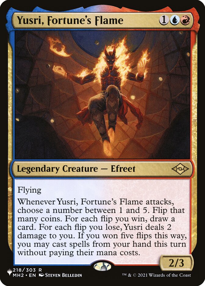Yusri, Fortune's Flame [Secret Lair: Heads I Win, Tails You Lose] | Devastation Store