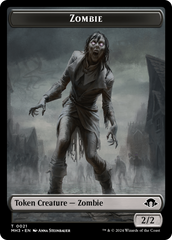 Zombie (Ripple Foil) // Insect (0027) Double-Sided Token [Modern Horizons 3 Tokens] | Devastation Store