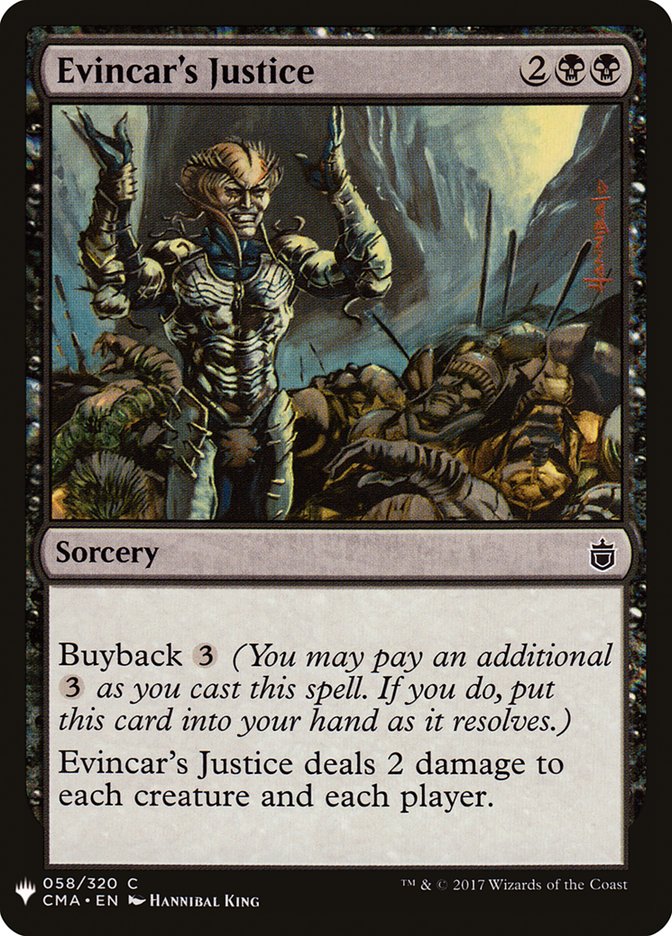 Evincar's Justice [Mystery Booster] | Devastation Store
