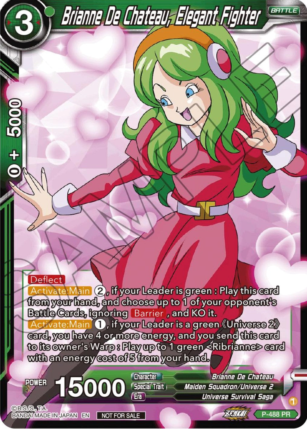 Brianne De Chateau, Elegant Fighter (Zenkai Series Tournament Pack Vol.3) (P-488) [Tournament Promotion Cards] | Devastation Store