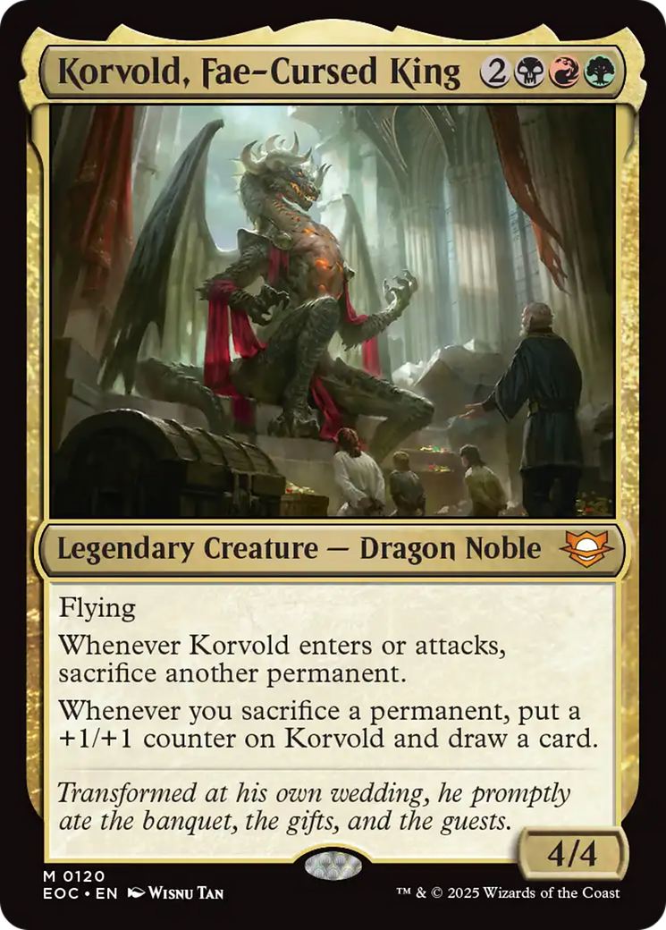 Korvold, Fae-Cursed King [Edge of Eternities Commander] | Devastation Store