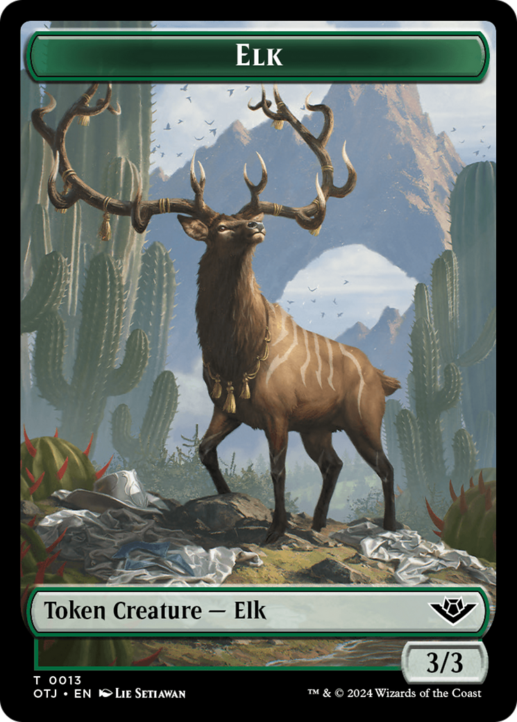Elk // Plot Double-Sided Token [Outlaws of Thunder Junction Tokens] | Devastation Store