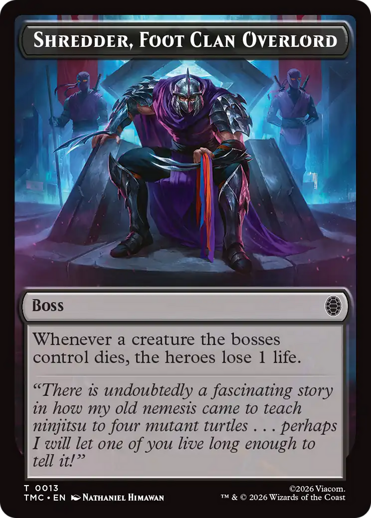 Shredder, Foot Clan Overlord [Teenage Mutant Ninja Turtles Commander Tokens] | Devastation Store
