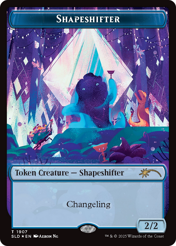 Shapeshifter Token (1907) (Double Rainbow Foil) [Secret Lair Drop Series] | Devastation Store