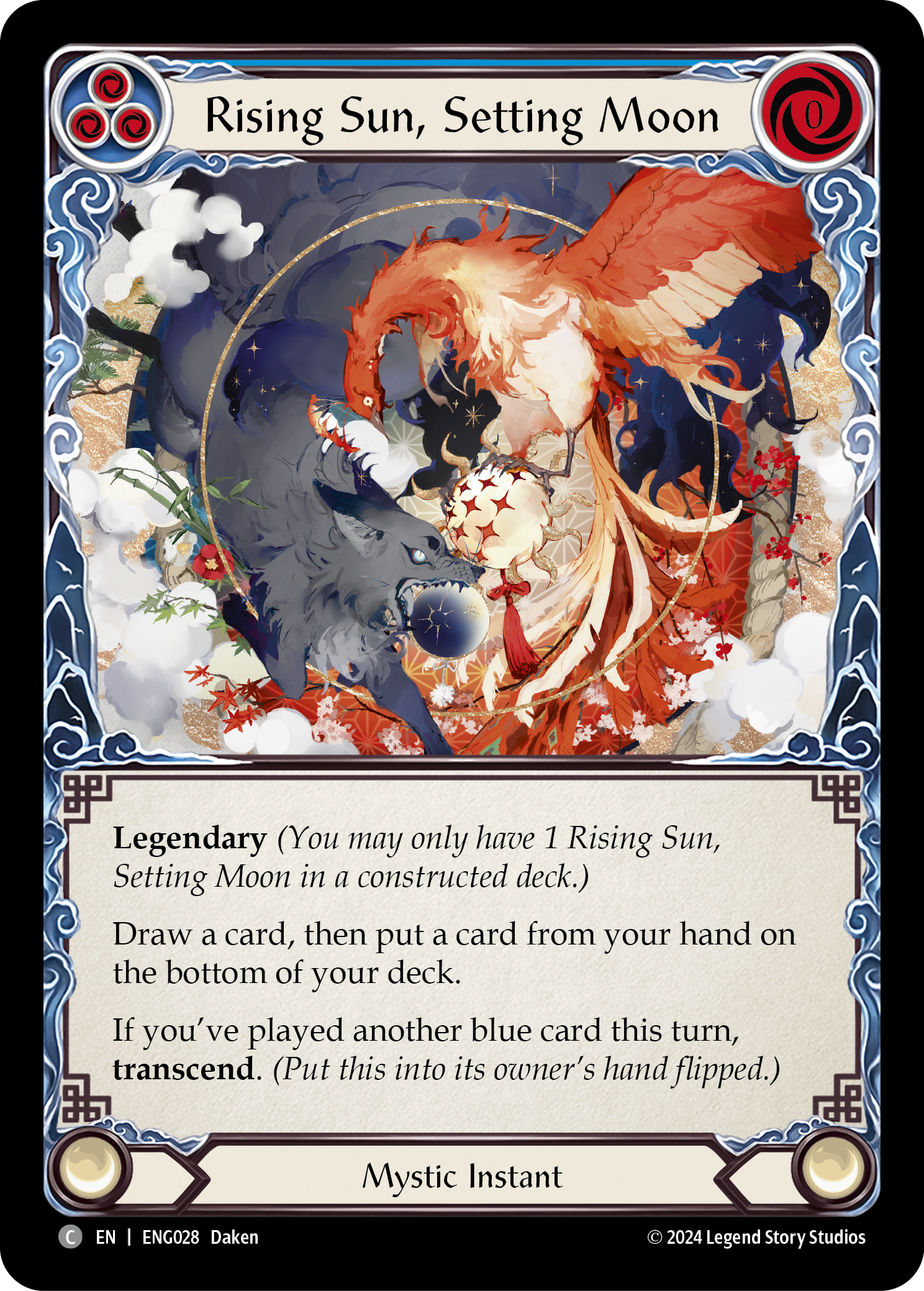 Rising Sun, Setting Moon [ENG028] (Part the Mistveil Enigma Blitz Deck) | Devastation Store