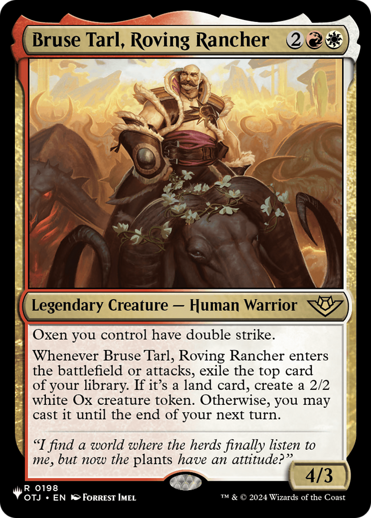 Bruse Tarl, Roving Rancher (OTJ) [The List] | Devastation Store