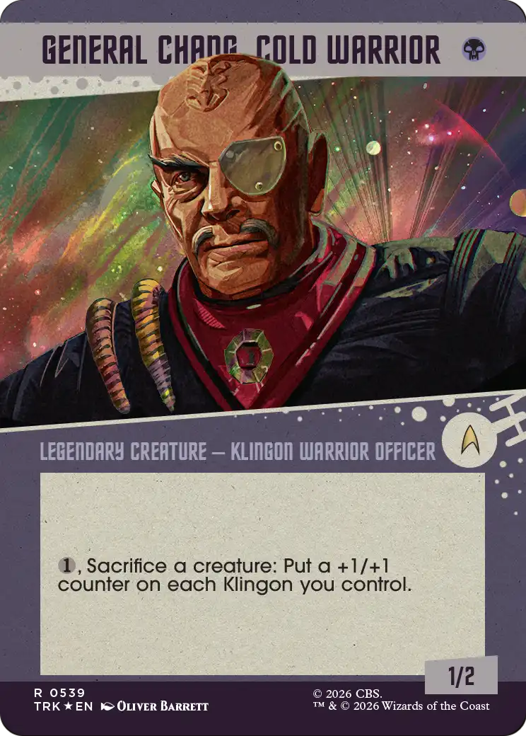 General Chang, Cold Warrior (0539) (Showcase Surge Foil) [Star Trek] | Devastation Store