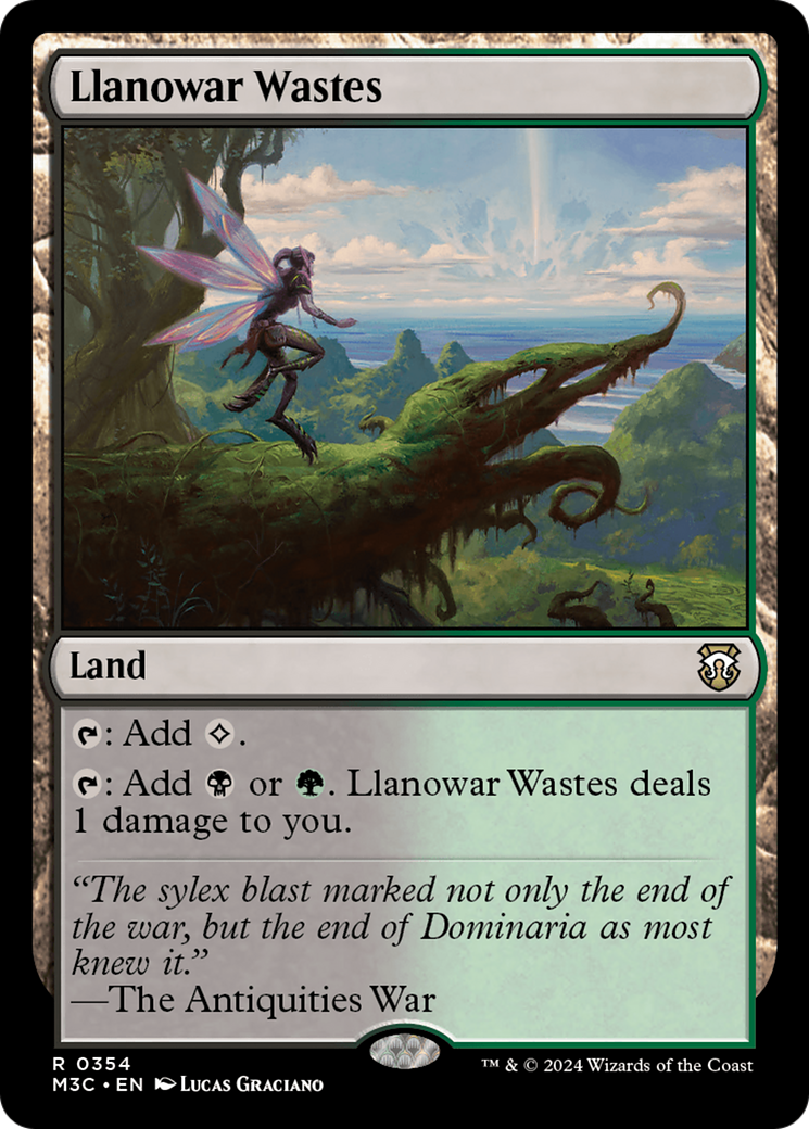 Llanowar Wastes (Ripple Foil) [Modern Horizons 3 Commander] | Devastation Store
