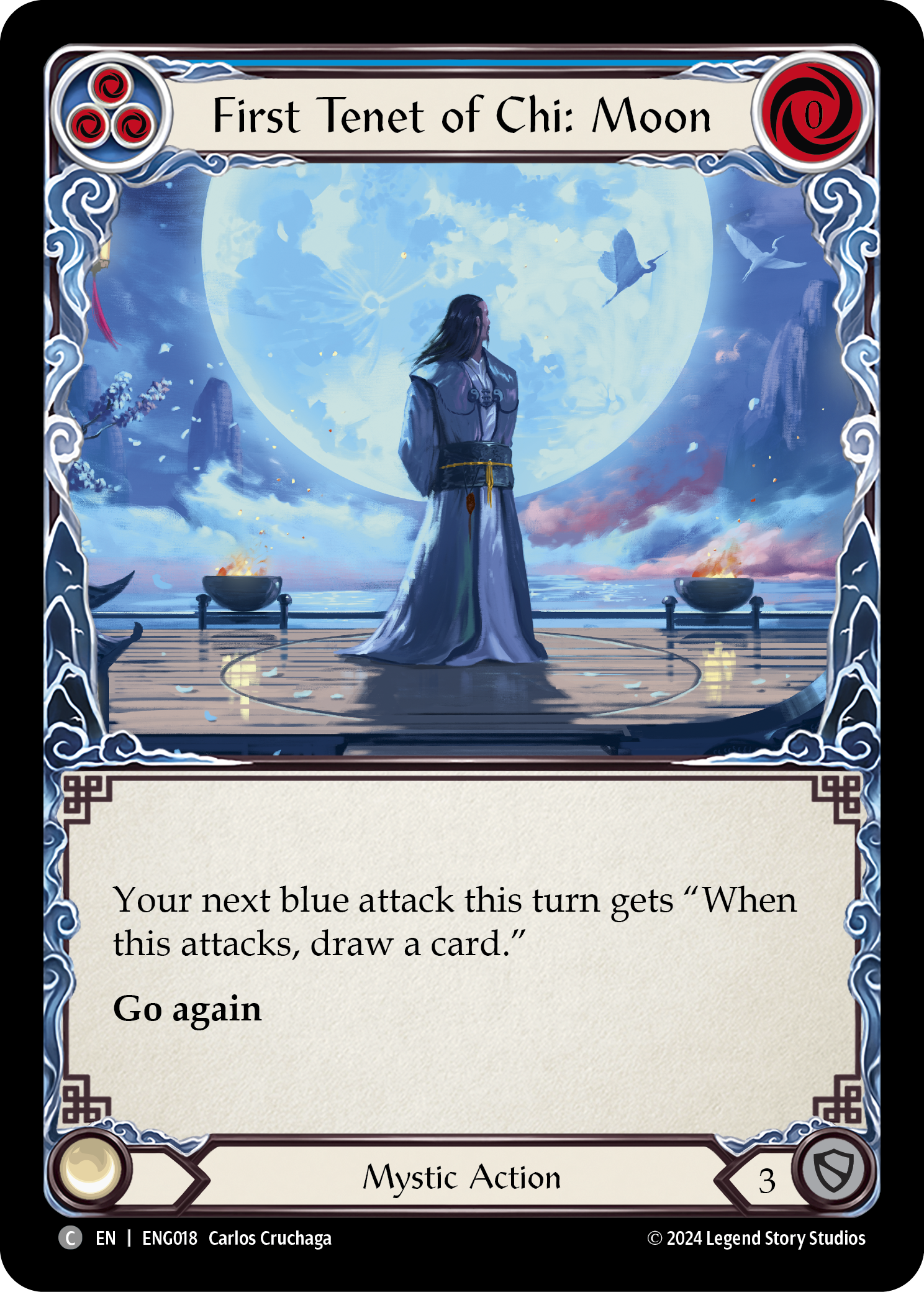 First Tenet of Chi: Moon [ENG018] (Part the Mistveil Enigma Blitz Deck) | Devastation Store