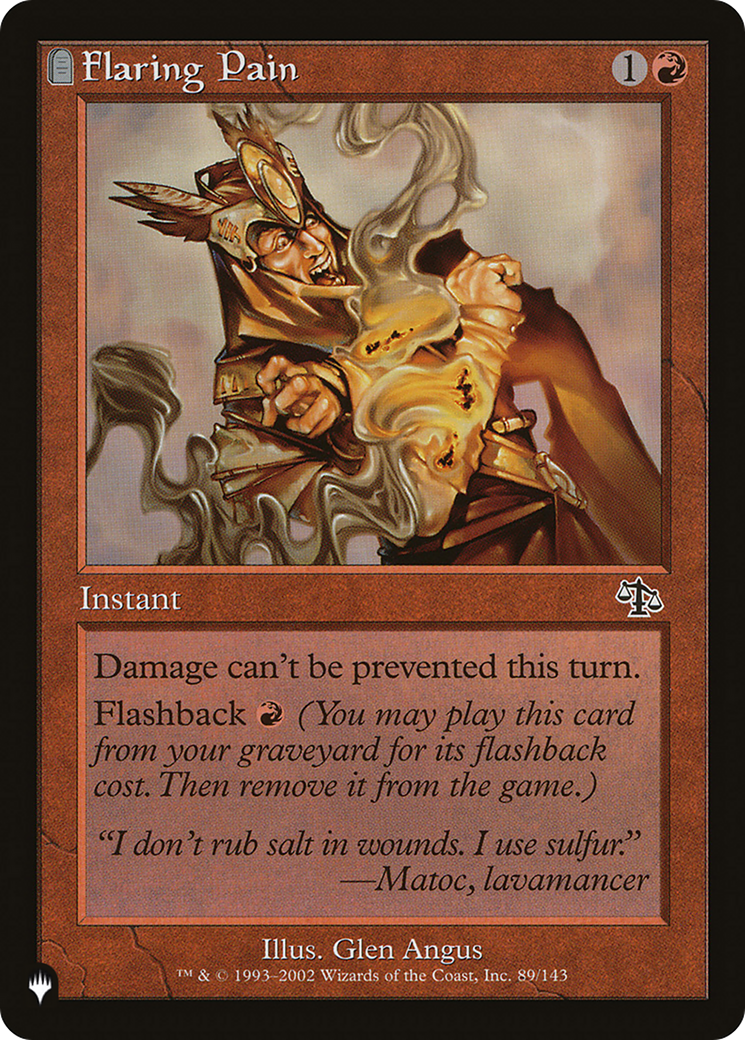 Flaring Pain [The List Reprints] | Devastation Store