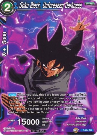 Goku Black, Unforeseen Darkness (P-124) [Promotion Cards] | Devastation Store