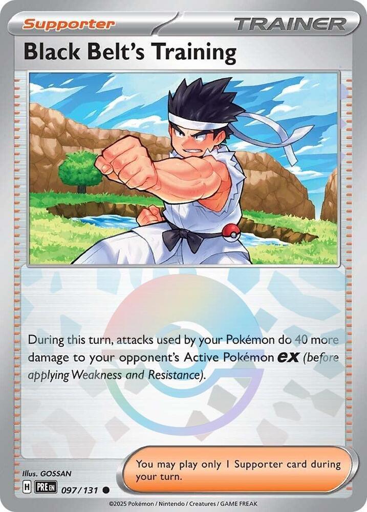 Black Belt's Training (097/131) (Poke Ball Pattern) [Scarlet & Violet: Prismatic Evolutions] | Devastation Store