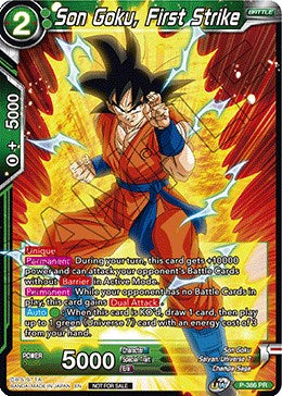 Son Goku, First Strike (Tournament Pack Vol. 8) (P-386) [Tournament Promotion Cards] | Devastation Store