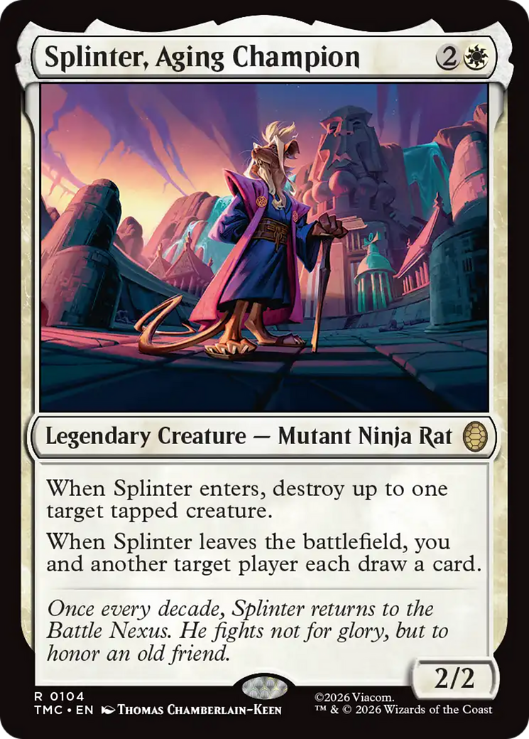 Splinter, Aging Champion [Teenage Mutant Ninja Turtles Commander] | Devastation Store