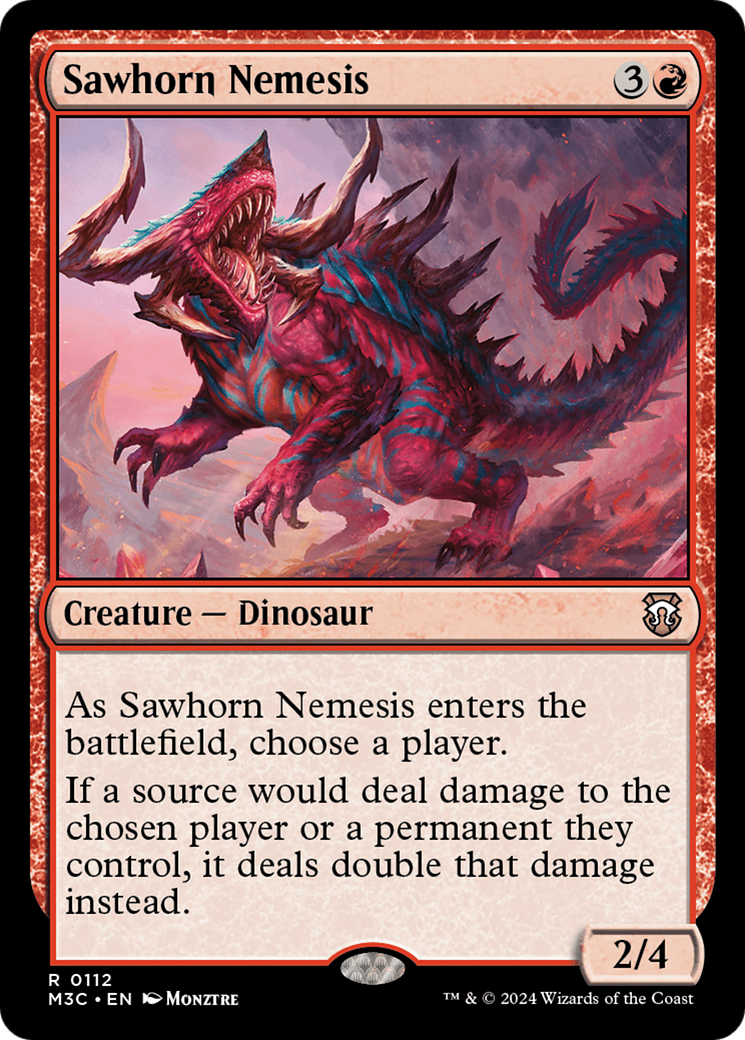 Sawhorn Nemesis [Modern Horizons 3 Commander] | Devastation Store