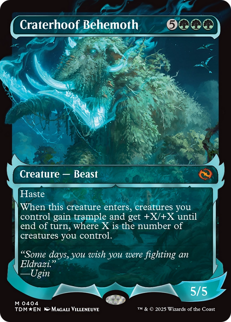 Craterhoof Behemoth (Showcase) [Tarkir: Dragonstorm] | Devastation Store