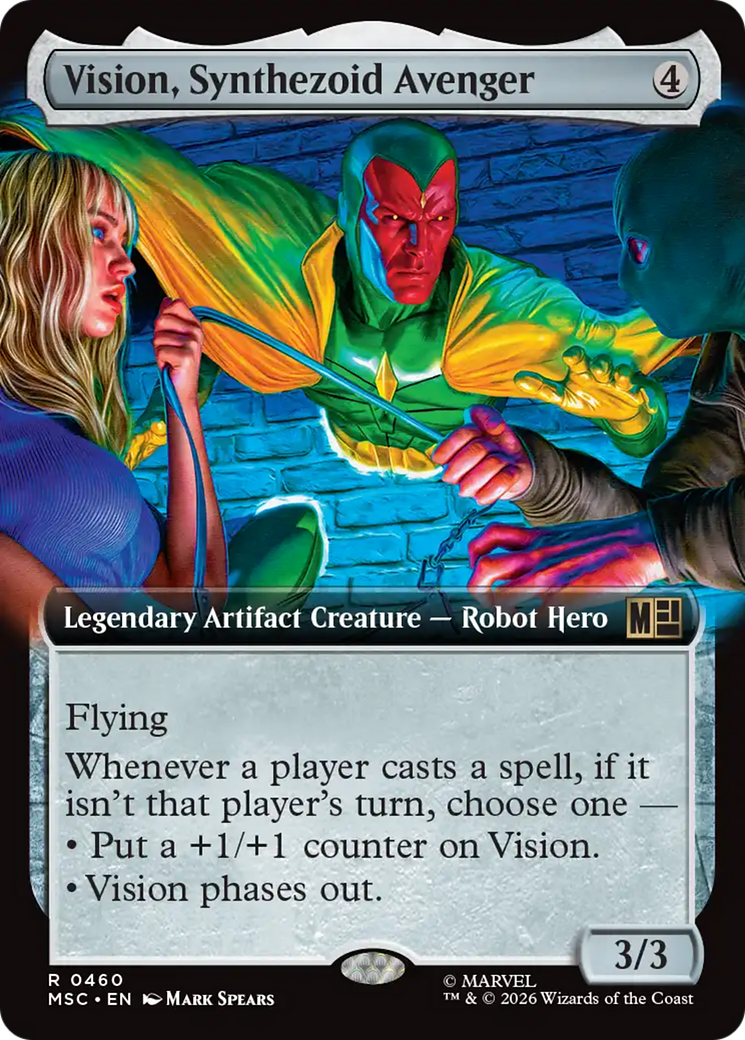 Vision, Synthezoid Avenger (Extended Art) [Marvel Super Heroes Commander] | Devastation Store