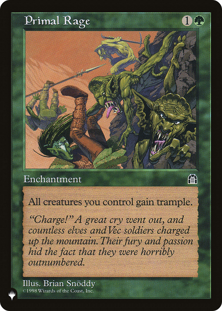 Primal Rage [The List Reprints] | Devastation Store