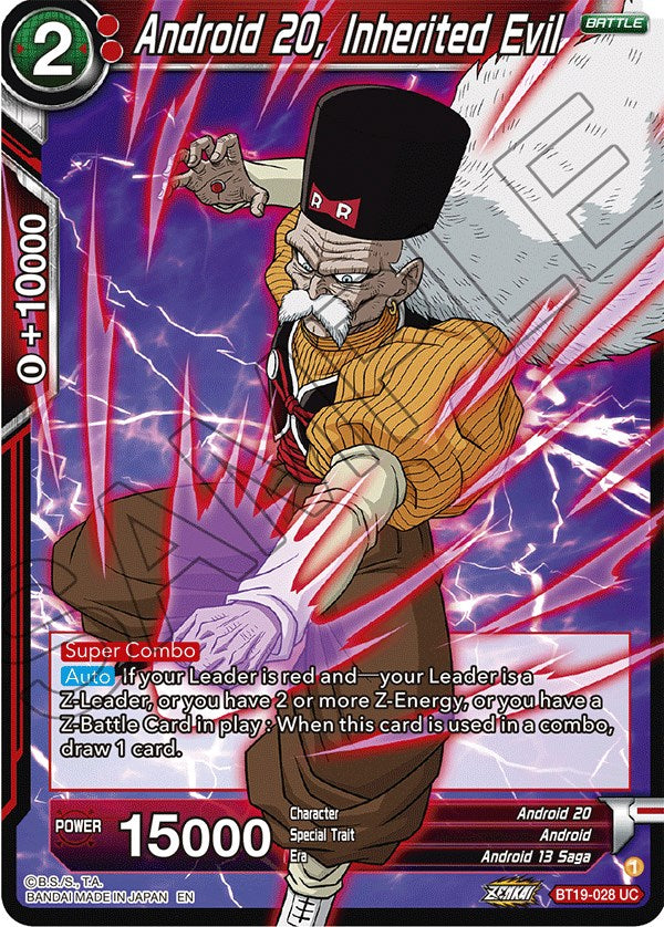 Android 20, Inherited Evil (BT19-028) [Fighter's Ambition] | Devastation Store