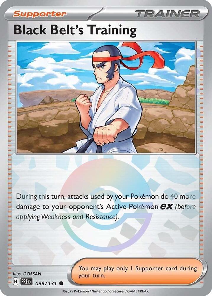 Black Belt's Training (099/131) (Poke Ball Pattern) [Scarlet & Violet: Prismatic Evolutions] | Devastation Store