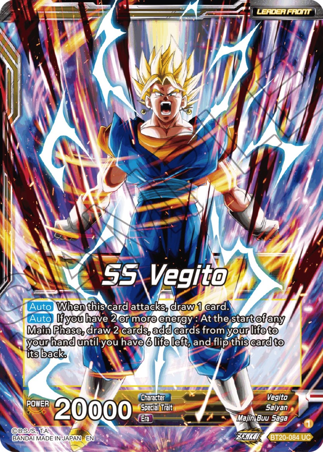 SS Vegito // Son Goku & Vegeta, Path to Victory (BT20-084) [Power Absorbed] | Devastation Store