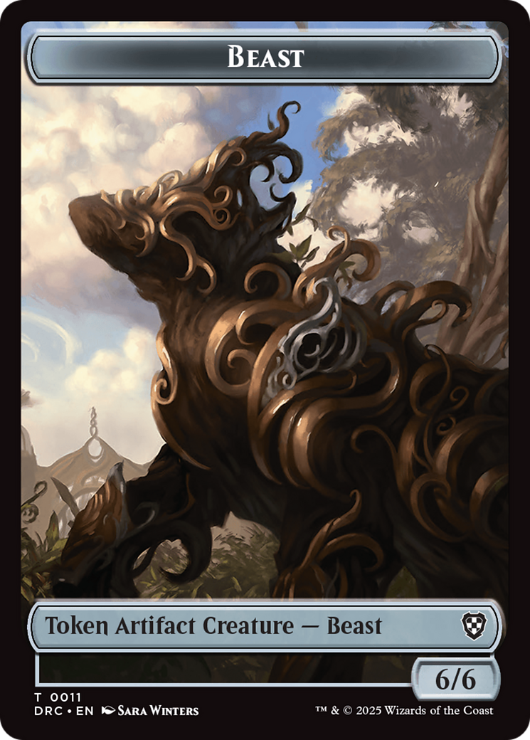 Construct // Beast (0011) Double-Sided Token [Aetherdrift Tokens] | Devastation Store