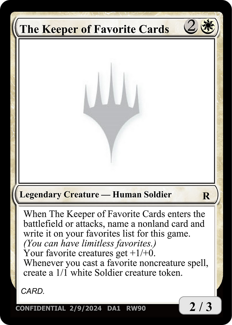 The Keeper of Favorite Cards [Unknown Event] | Devastation Store