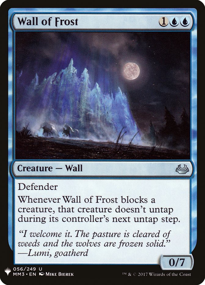 Wall of Frost [Mystery Booster] | Devastation Store