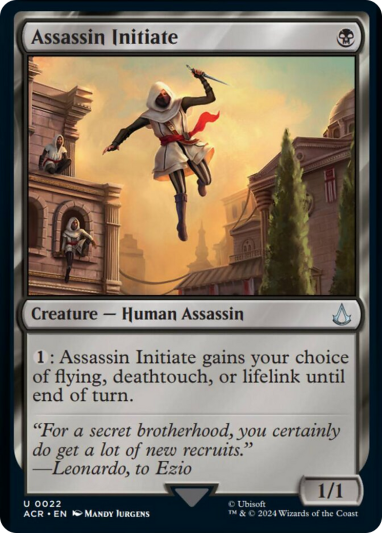 Assassin Initiate (Foil Etched) [Assassin's Creed] | Devastation Store