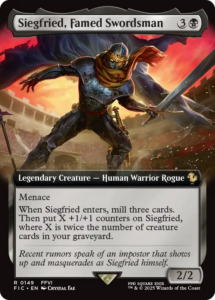 Siegfried, Famed Swordsman (Extended Art) [FINAL FANTASY Commander] | Devastation Store
