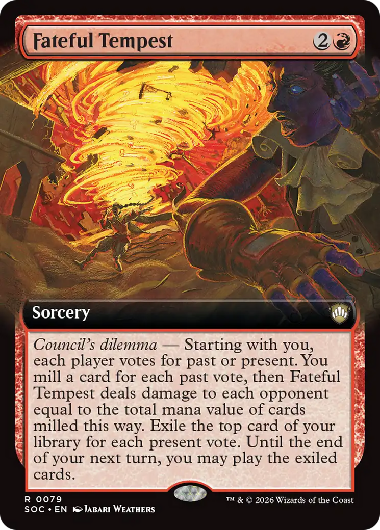 Fateful Tempest (Extended Art) [Secrets of Strixhaven Commander] | Devastation Store