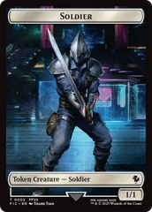 Soldier // Rebel Double-Sided Token [FINAL FANTASY Commander Tokens] | Devastation Store